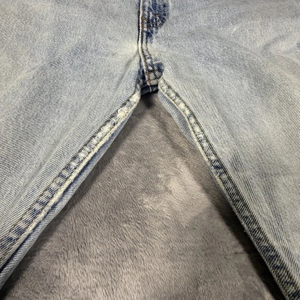 Vtg Levi's 505 Orange Tab Jeans Men's 34x32 Fit 34x31 Light Wash Distressed 90's